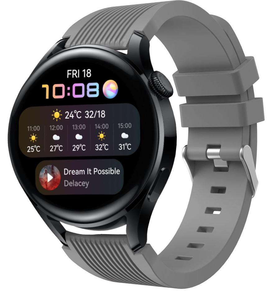 Ремінець Line для Huawei Watch 3 Grey (22564-33) - фото 1 Ремінець Line для Huawei Watch 3 Grey (22564-33) - фото 1