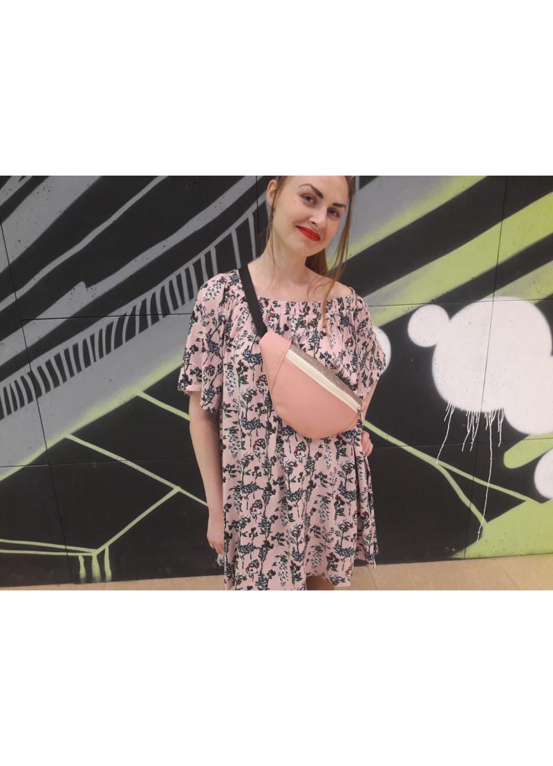 Сумка на пояс Sambag Soho BSOb Пудровый (11215)