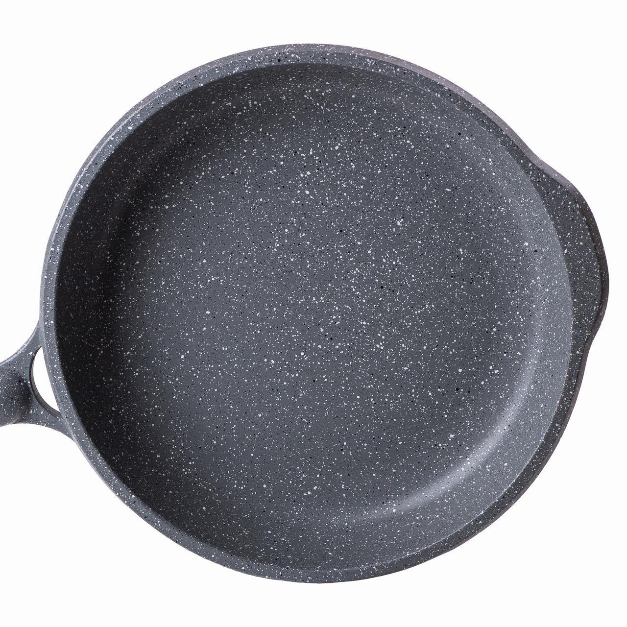 Сковорода алюминиевая MGC мраморное антипригарное покрытие 2,2 л 26 см Серый - фото 2 Сковорода алюминиевая MGC мраморное антипригарное покрытие 2,2 л 26 см Серый - фото 2