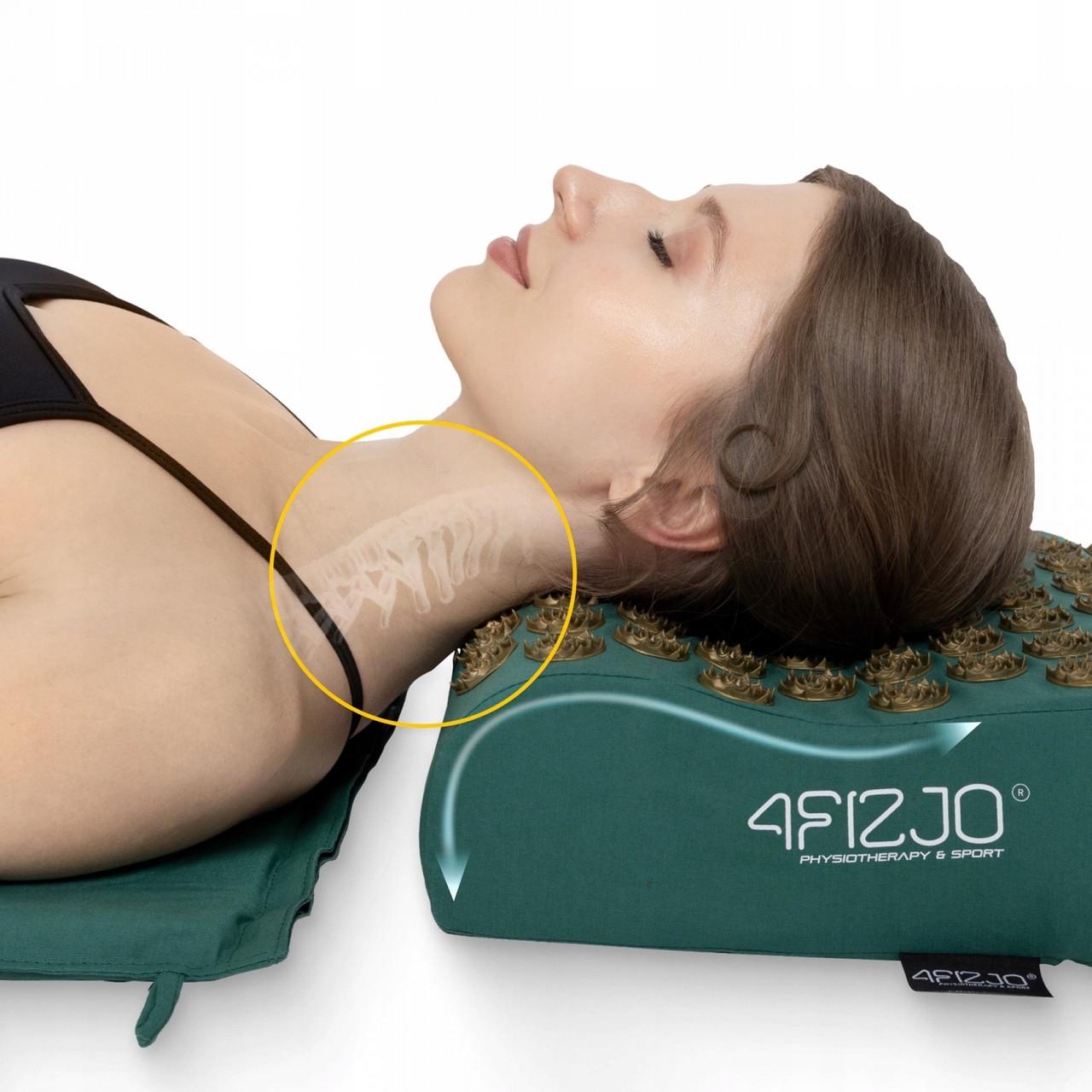 Коврик акупунктурный с подушкой 4fizjo Ergo Mat XL аппликатор Кузнецова Navi Green/Gold (P-5907739315083) - фото 10 Коврик акупунктурный с подушкой 4fizjo Ergo Mat XL аппликатор Кузнецова Navi Green/Gold (P-5907739315083) - фото 10