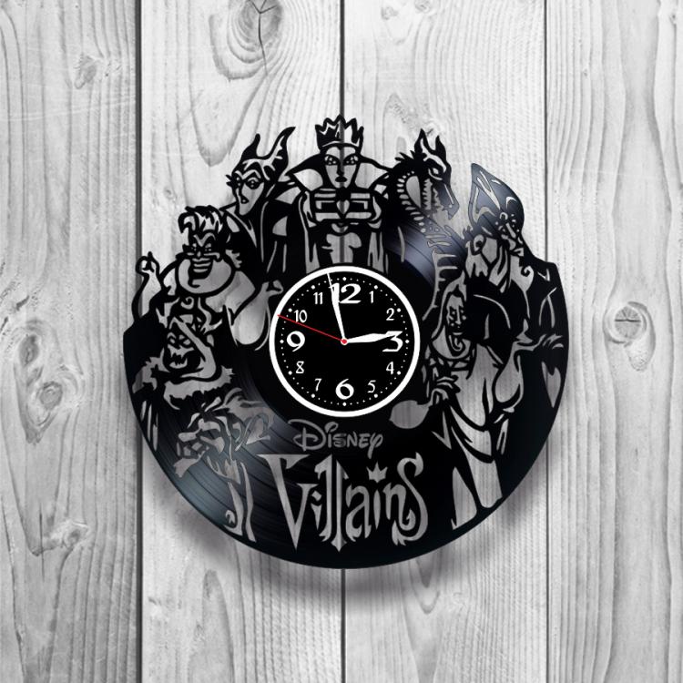 Часы настенные Villains 04411 из виниловой пластинки