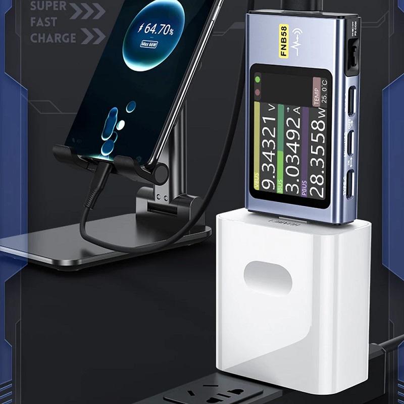 Тестер Fnirsi FNB 58 USB профессиональный без Bluetooth - фото 8