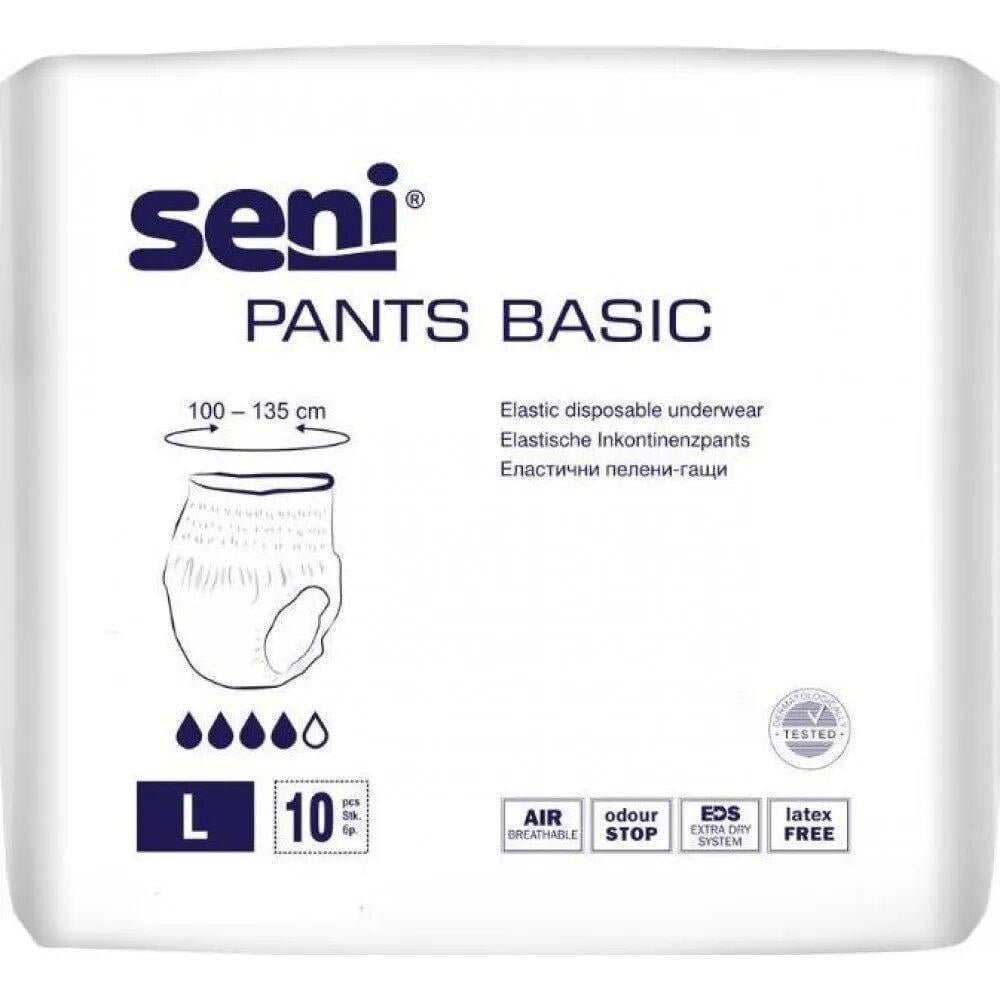 Подгузники-трусы для взрослых Seni Pants Basic Large 10 шт.