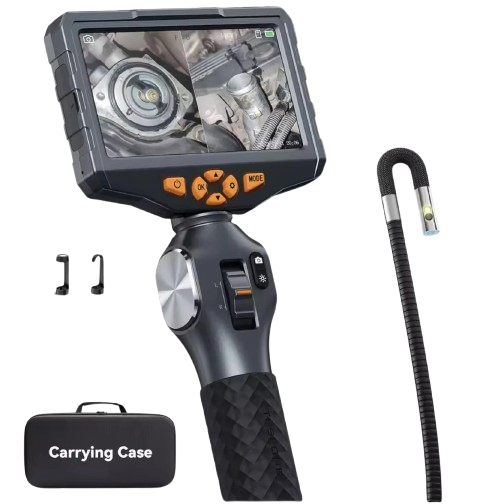 Відеоендоскоп Teslong 2 камери/із поворотною камерою Full HD екран 5" d 6,5 мм/1,55 м (TD500)