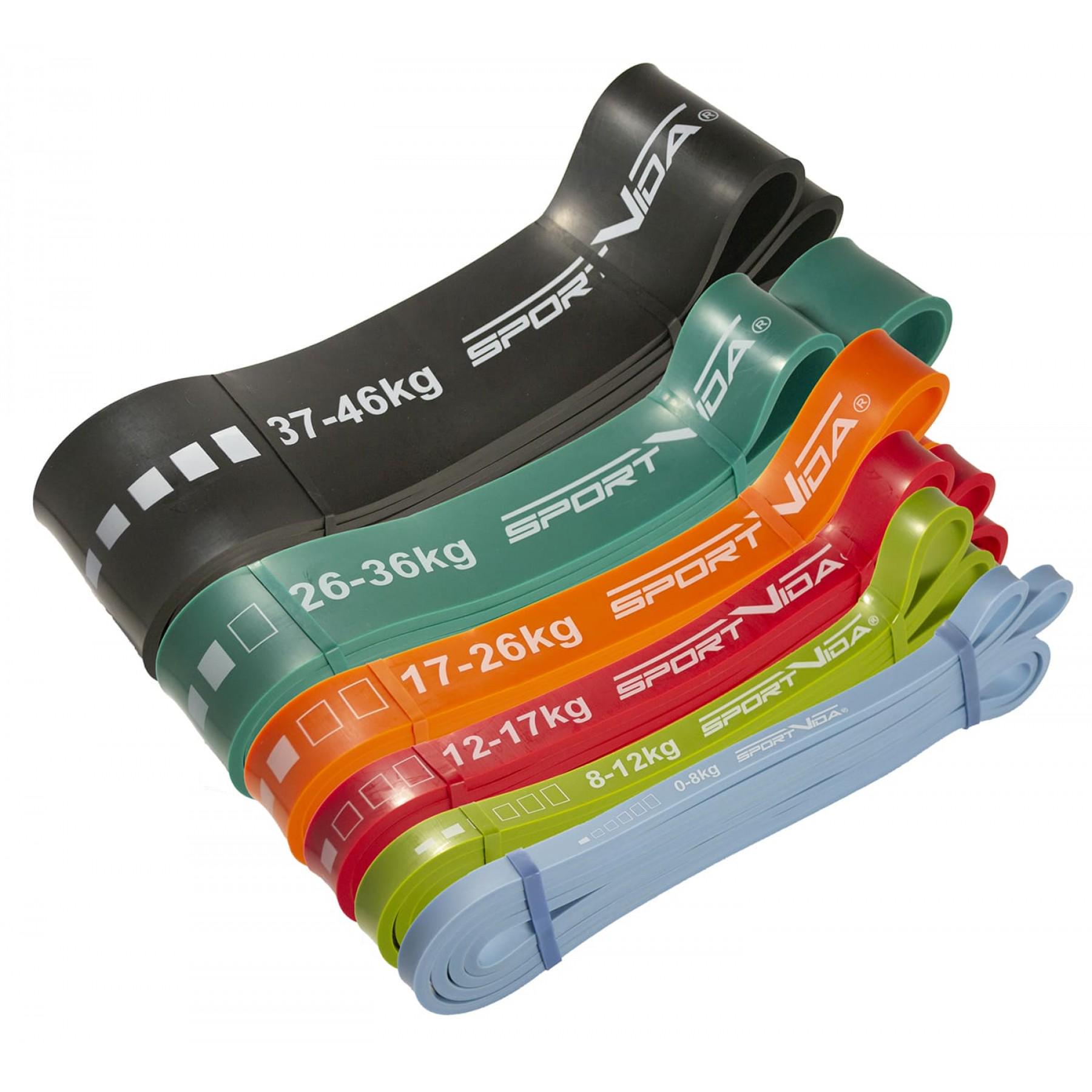 Эспандер-петля SportVida Power Band 0-46 кг 6 шт. (21611)