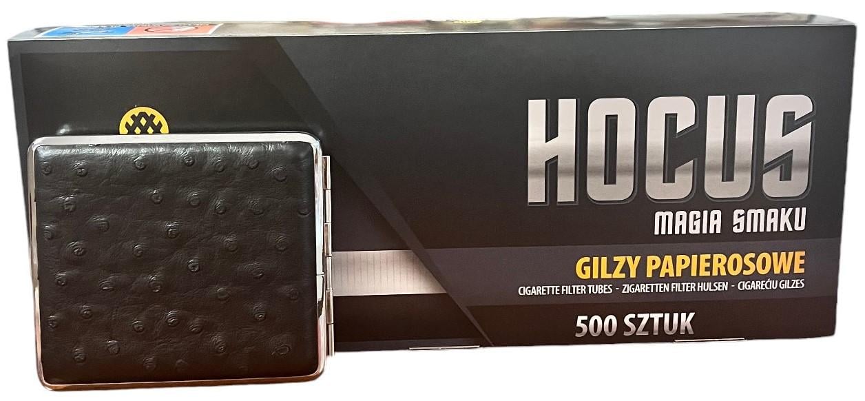 Гильзы сигаретные Hocus 500 и портсигар Atomic (980514)