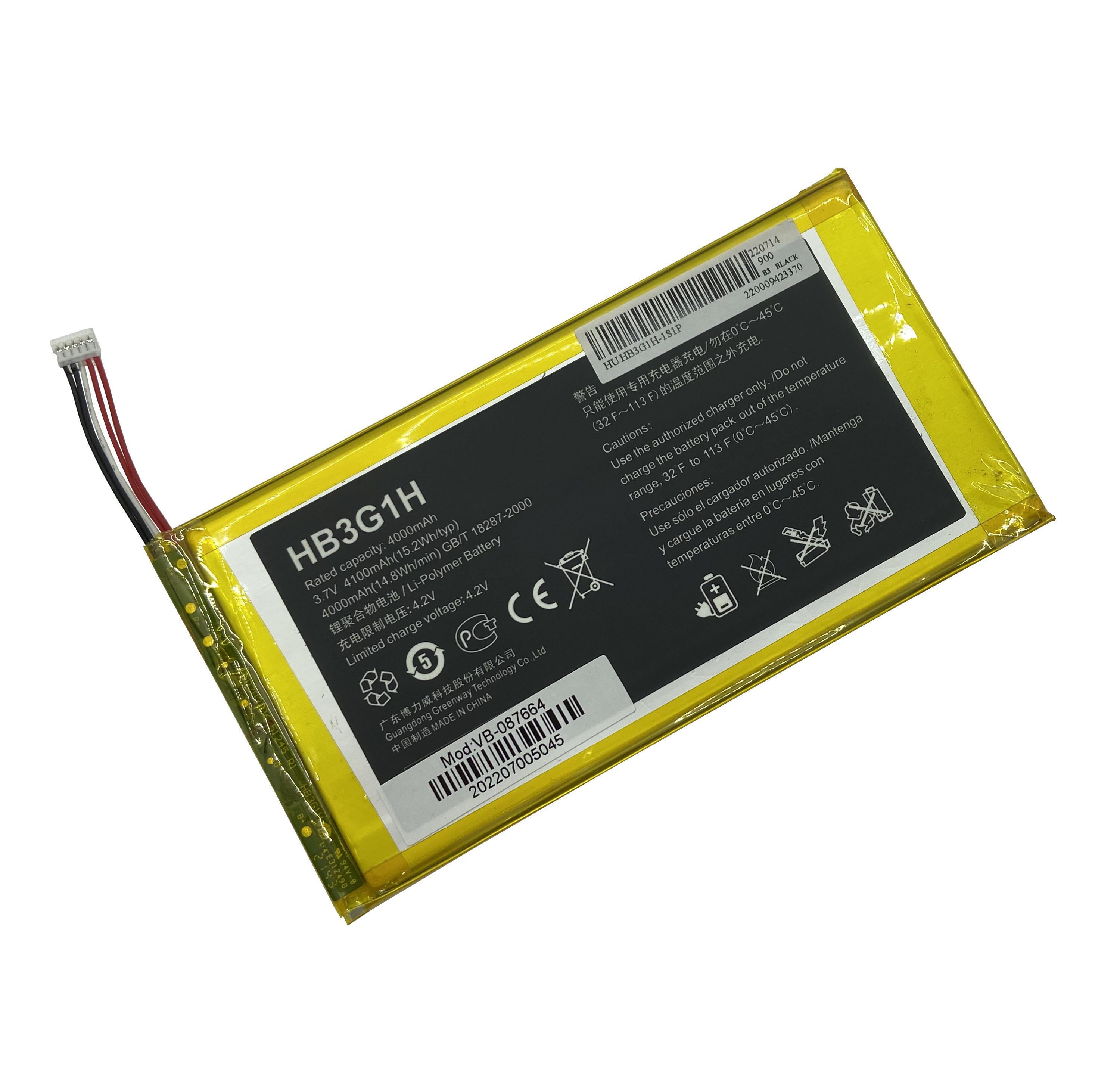 Аккумулятор для планшета Huawei HB3G1H MediaPad 7 3,7 V  4100 mAh OEM White (087664)