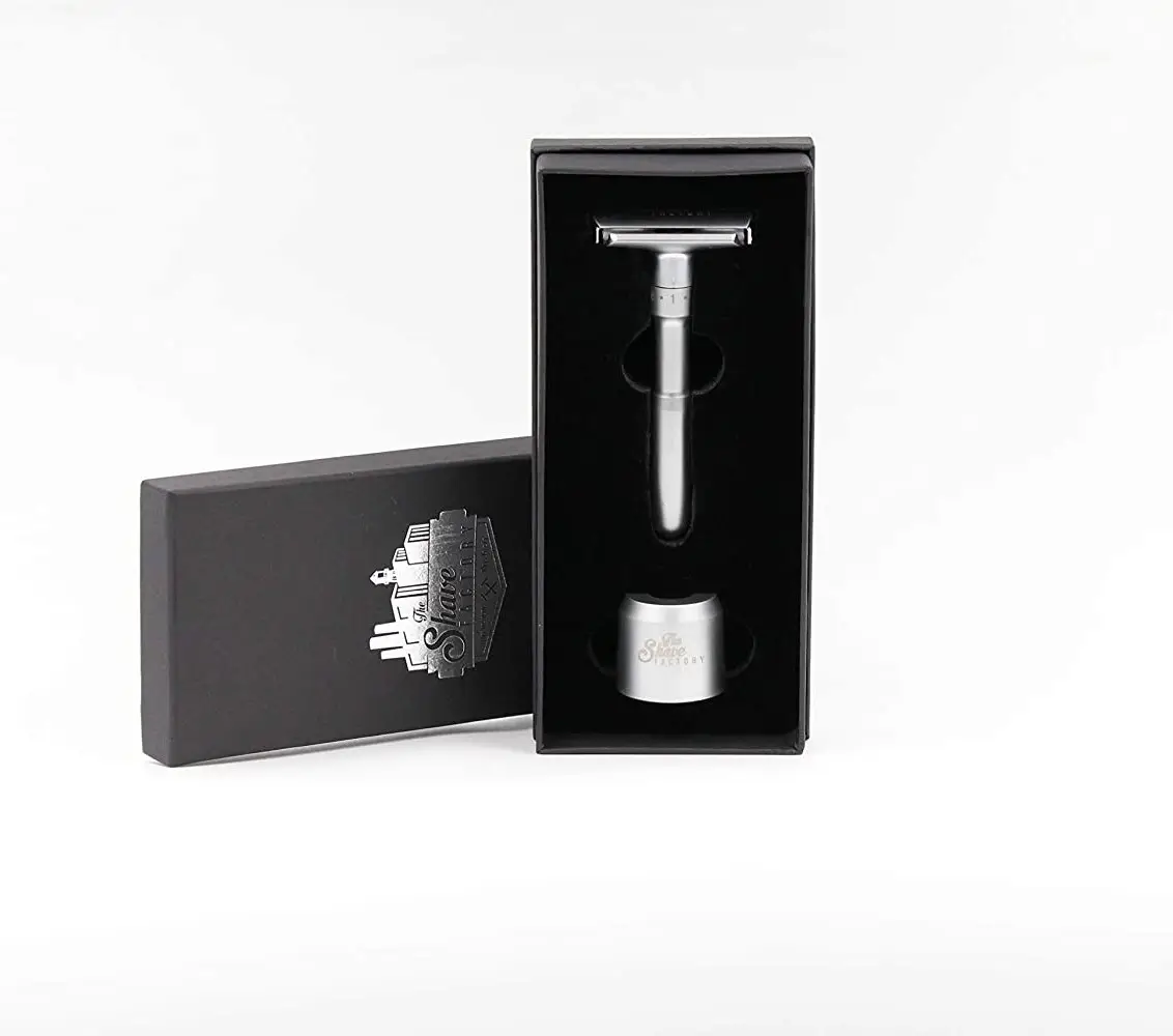 Бритва Т-подібна Shaving Factory Аdjustable Safety Razor with stand - фото 5 Бритва Т-подібна Shaving Factory Аdjustable Safety Razor with stand - фото 5