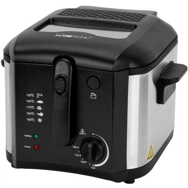 Фритюрница Clatronic FR 3649 2,5 л 1600 Вт нержавеющая сталь Черный (3649)