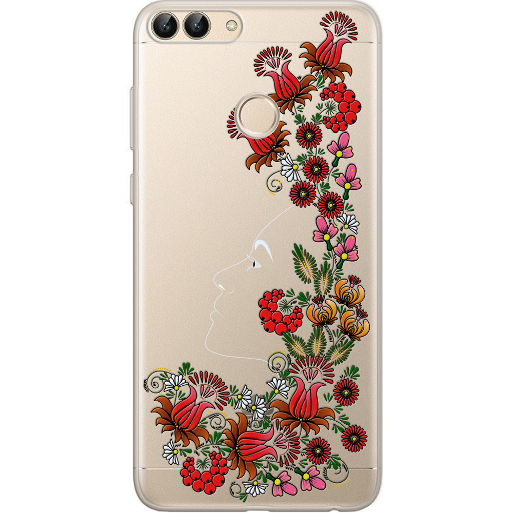 Чехол Boxface Huawei P Smart 3D Ukrainian Muse Прозрачный силикон (32669-bk64-32669)