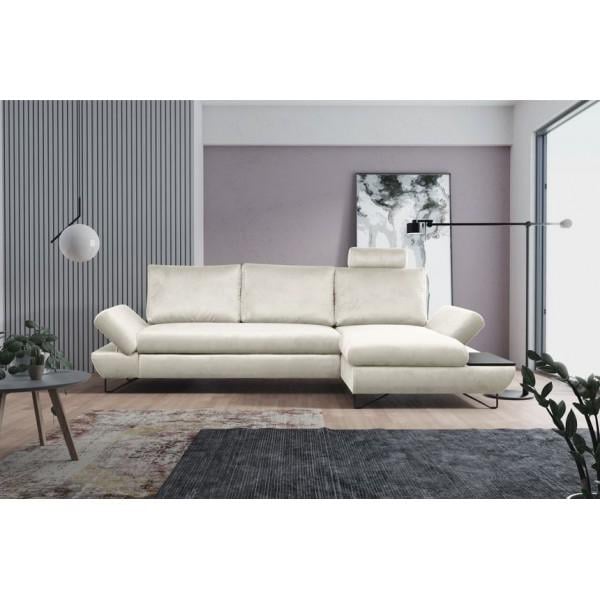 Диван угловой Perfect Home Loft из натурального дерева/ДСП/ткани Kronos 01 Белый (49653) - фото 5 Диван угловой Perfect Home Loft из натурального дерева/ДСП/ткани Kronos 01 Белый (49653) - фото 5