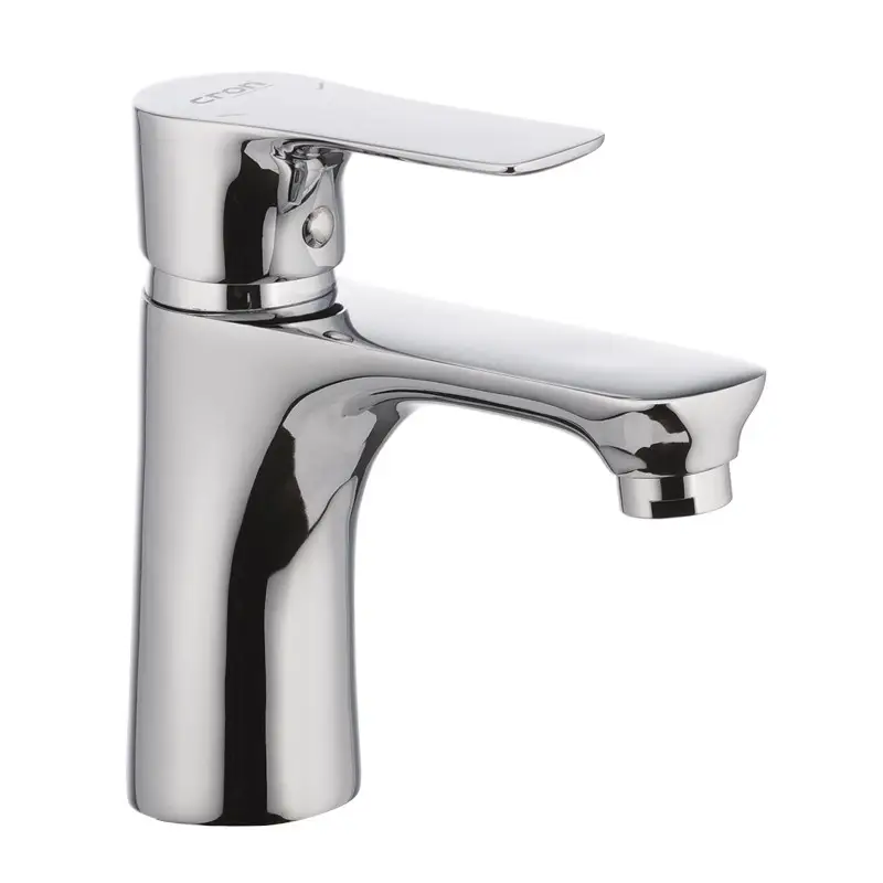 Змішувач сталевий для умивальника Cron Smart 001 (CR0165)