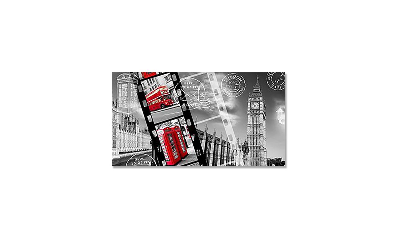 Наклейка виниловая на стол Zatarga Лондон/Коллаж 650х1200 мм (1267839538)
