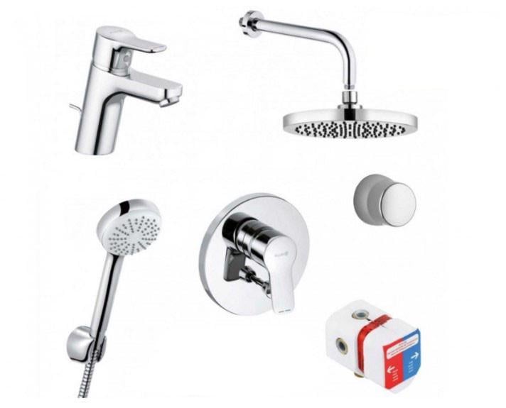 Комплект смесителей Kludi Pure&Easy 376300565 Хром