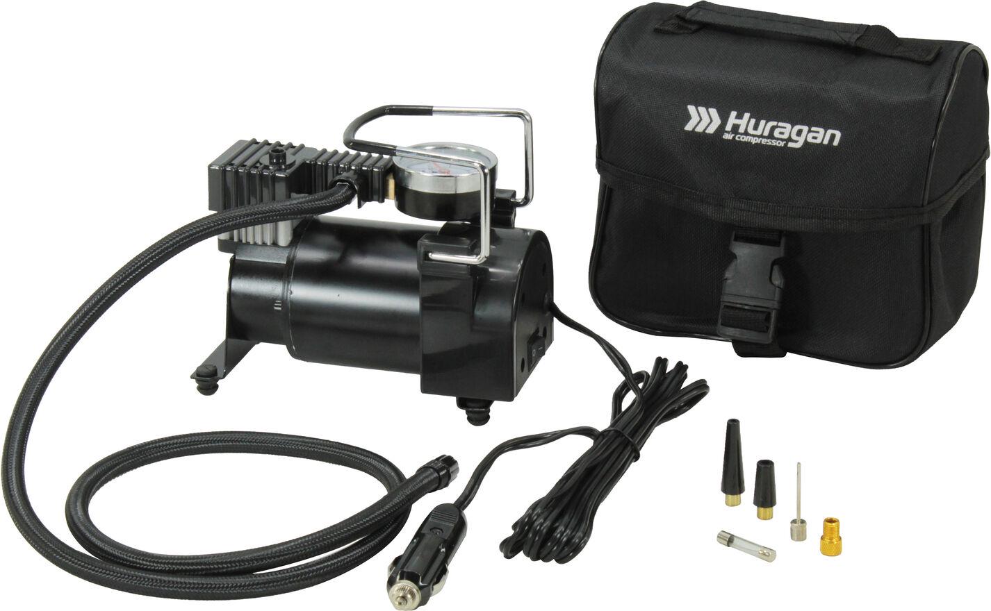 Компрессор автомобильный Huragan H2 H0200 в прикуриватель 1-но цилиндровый 37 л/мин (0316555)