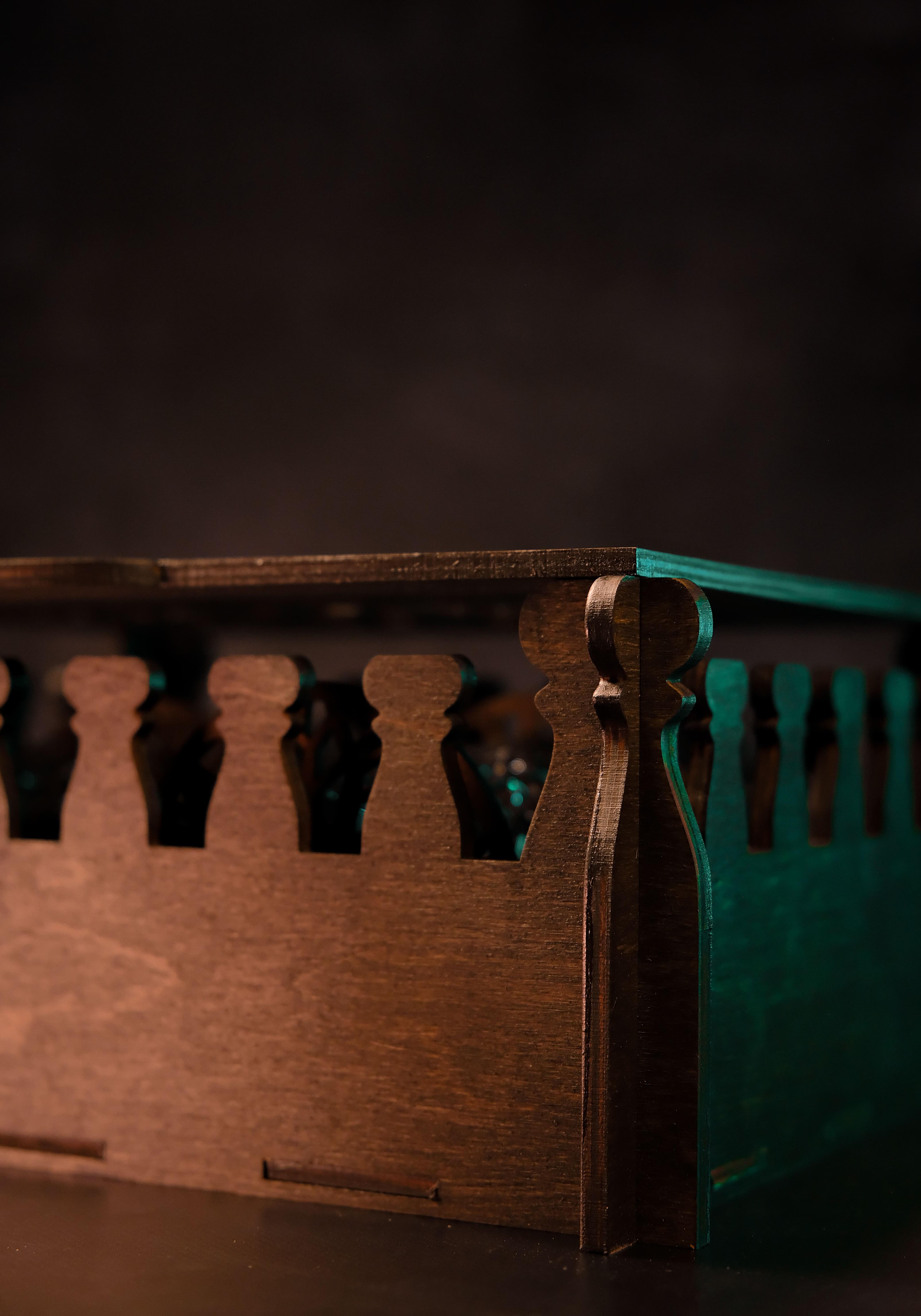 Камені для віскі Royal Stones Фортеця 12 шт. з бокалами Bohemia Diamond 230 мл 4 шт./мішечком/щипцями/підсклянниками 4 шт. та сертифікатом - фото 4