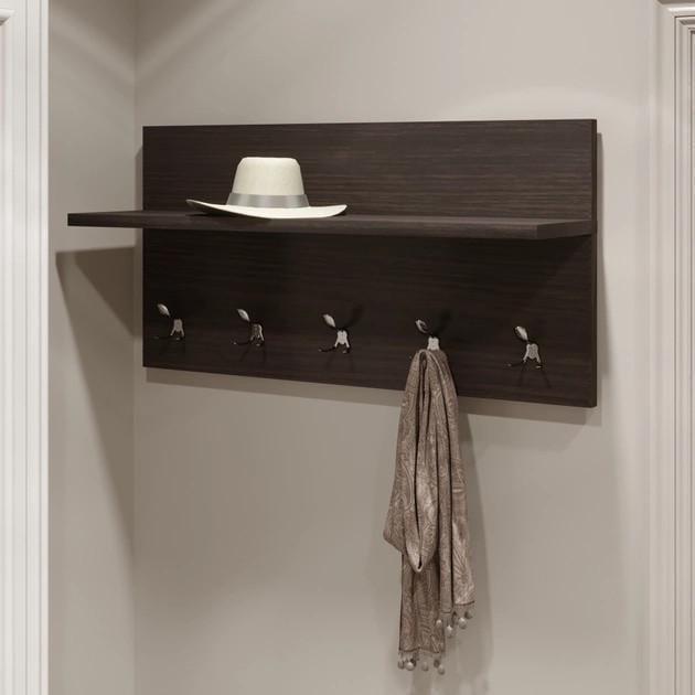 Вешалка на стену Эверест Соната-800 80х20х40 см Венге темный (ЕВ20236) - фото 3 Вешалка на стену Эверест Соната-800 80х20х40 см Венге темный (ЕВ20236) - фото 3