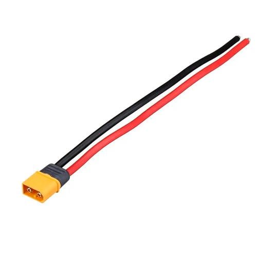 Силовой кабель питания с разъемом Amass XT60 папа 15 см 12AWG 60А для аккумуляторов (18252843)