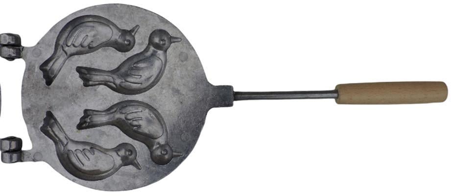 Форма для выпечки алюминиевая Печенье Птички с деревянной ручкой - фото 3 Форма для выпечки алюминиевая Печенье Птички с деревянной ручкой - фото 3