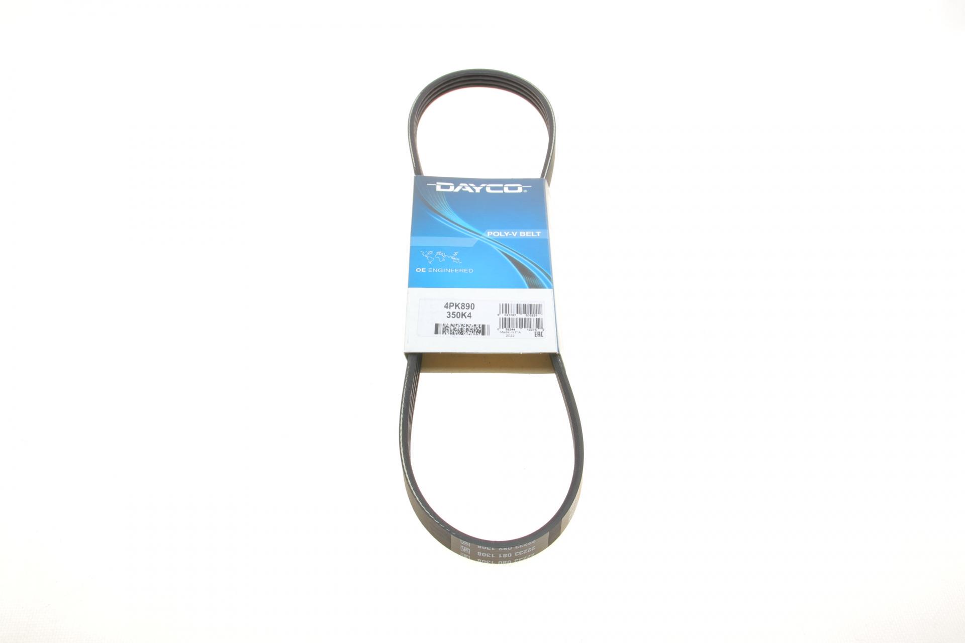 Ремень генератора DAYCO Hyundai Tucson/i30/Kia Sportage/Carens/Ceed/Suzuki Grand Vitara 04-/Audi/BMW/Mazda (4PK890)