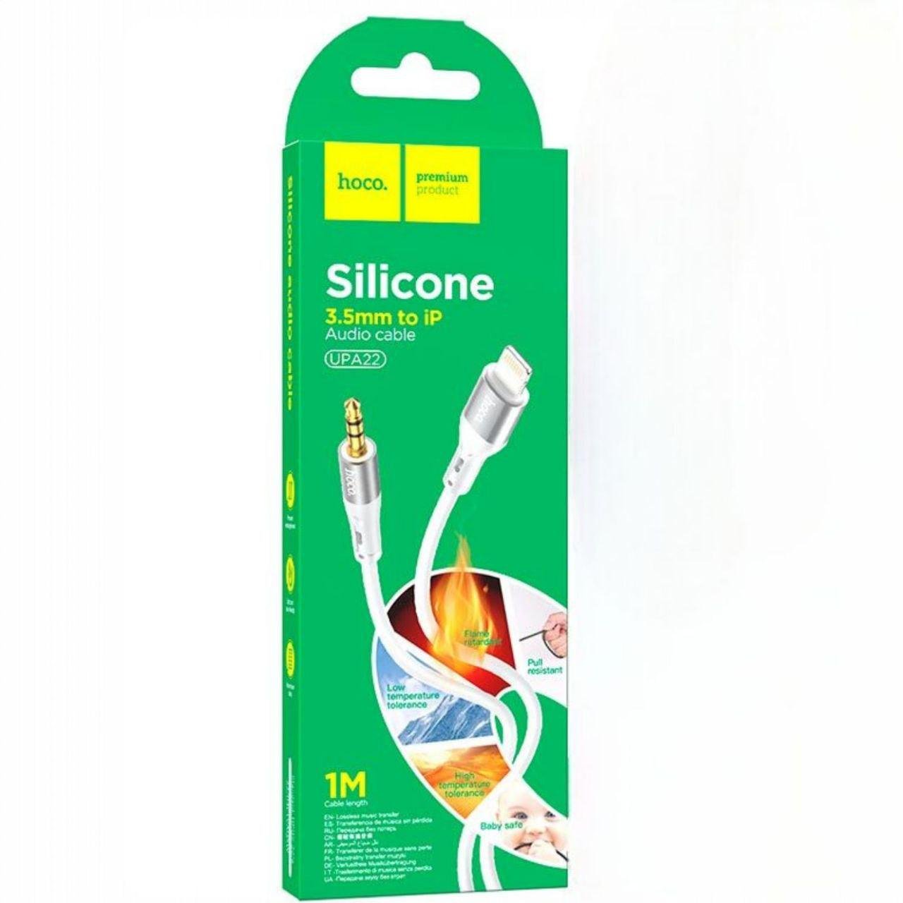 Кабель AUX Hoco UPA22 Silicone Белый (25185521) Кабель AUX Hoco UPA22 Silicone Белый (25185521)