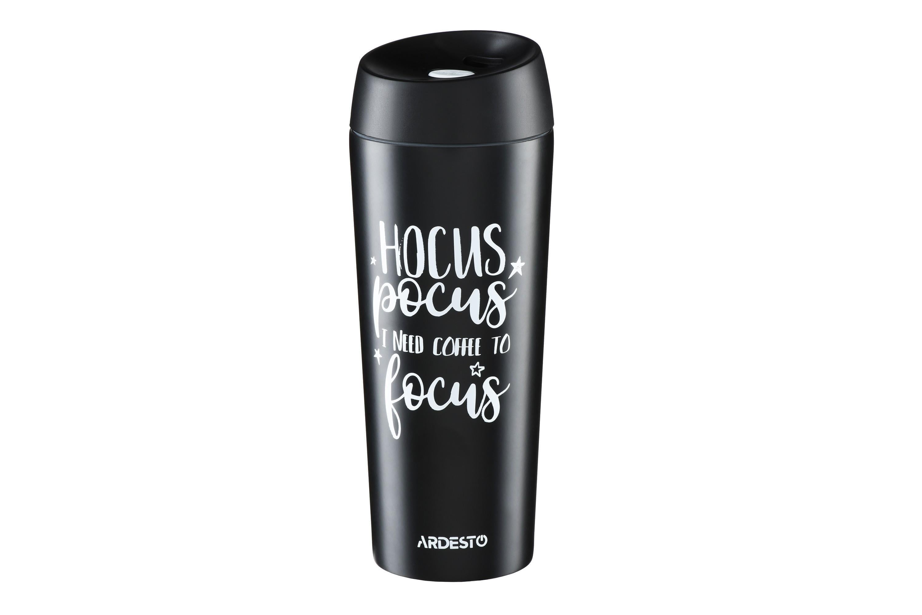 Термокружка Ardesto Coffee Time Hocus 450 мл Черный (25599)
