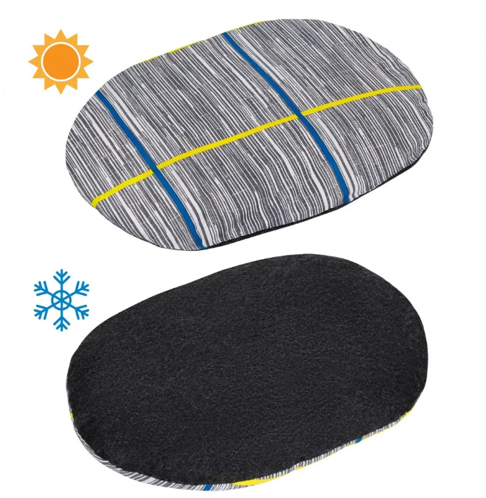 Лежак для собак овальный M Серый (1R0282) - фото 3 Лежак для собак овальный M Серый (1R0282) - фото 3