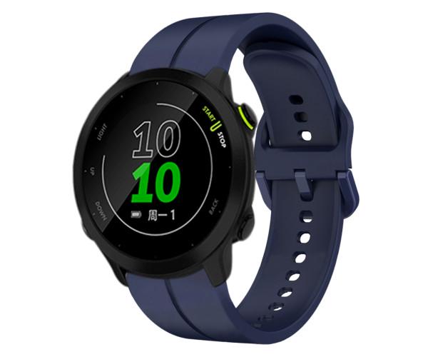 Ремешок Silicone для Amazfit GTR Mini 20 мм с пластиковой застежкой Темно-синий