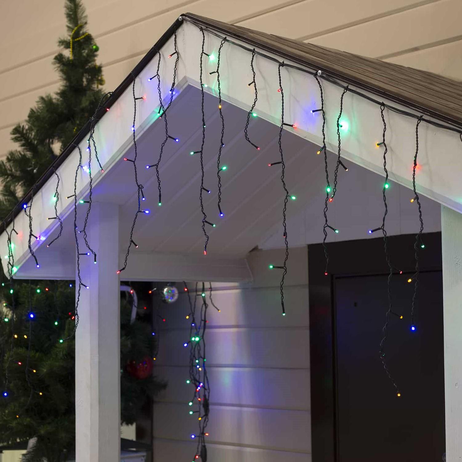 Гирлянда уличная Бахрома Icicle Flash 5 м/120 LED Мульти