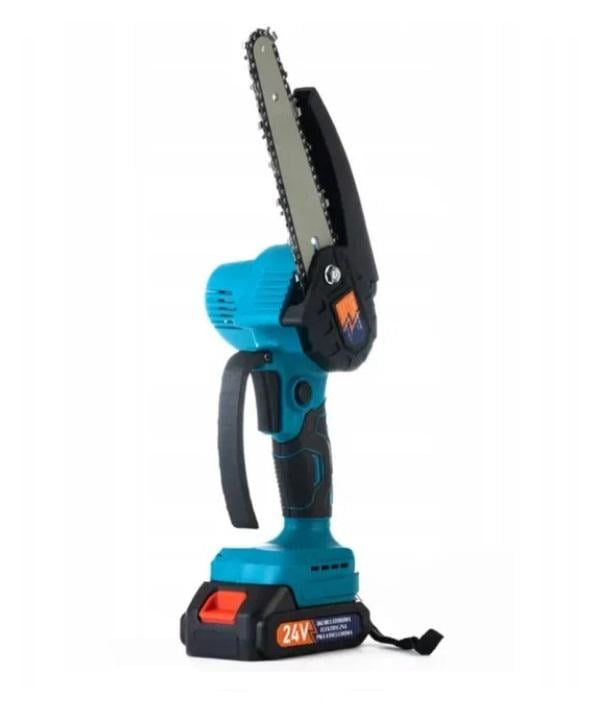 Мини-пила аккумуляторная Domotec 6" 24V с двумя батареями Синий (2104618704) - фото 12
