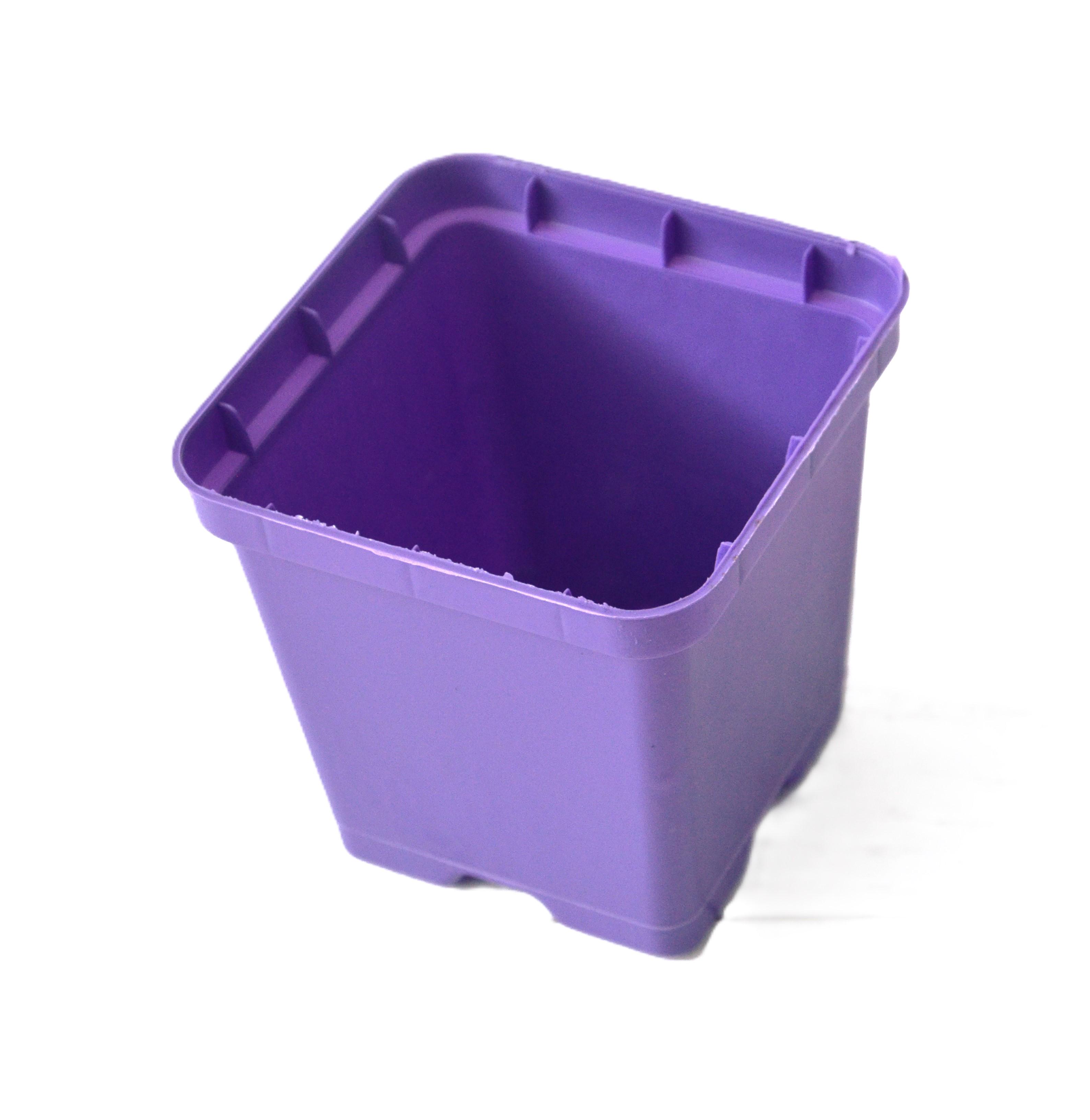 Горщик для розсади квадратний 500 мл Фіолетовий (27074393)