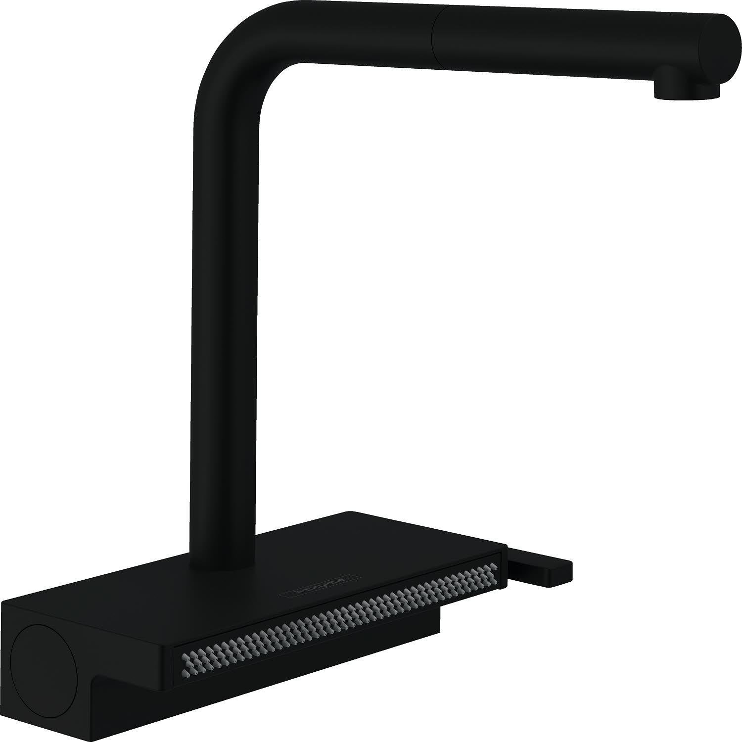 Смеситель для кухни Hansgrohe Aquno Select M81 73830670 с видвижной лейкой Черный (147090)