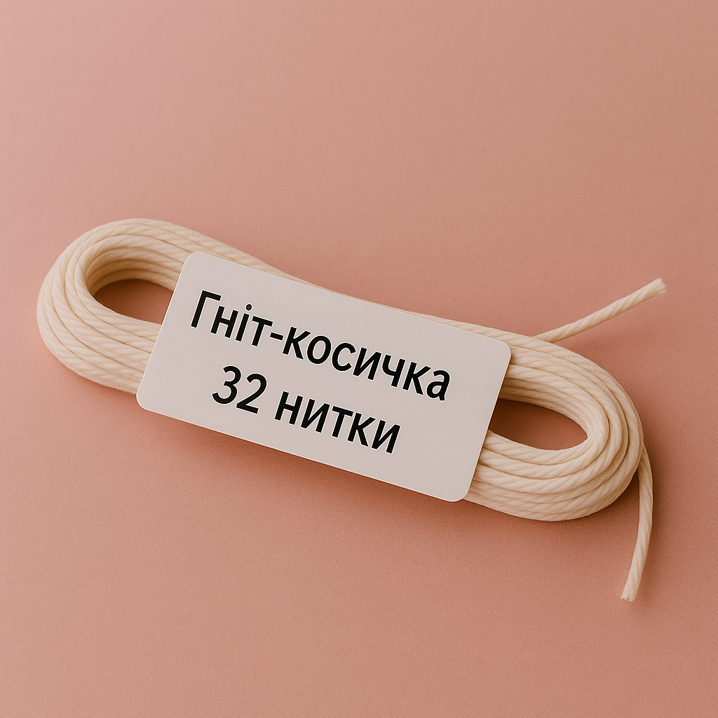 Гніт бавовняний косичкою Feroma Candle 32 нитки 10 м - фото 2