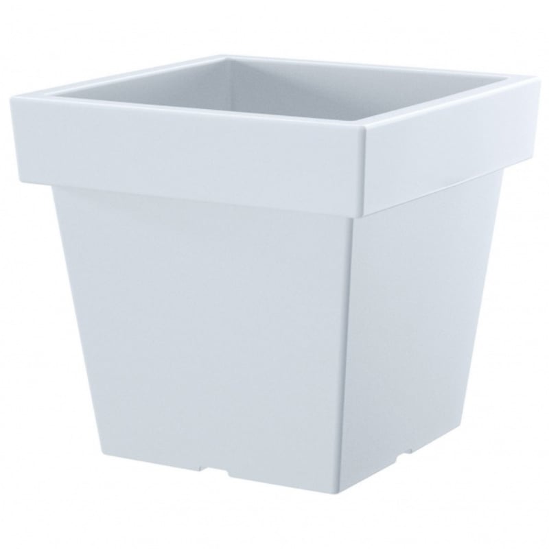 Горщик для квітів Prosperplast Lofly квадратний Н-27 см Білий (70719-449)