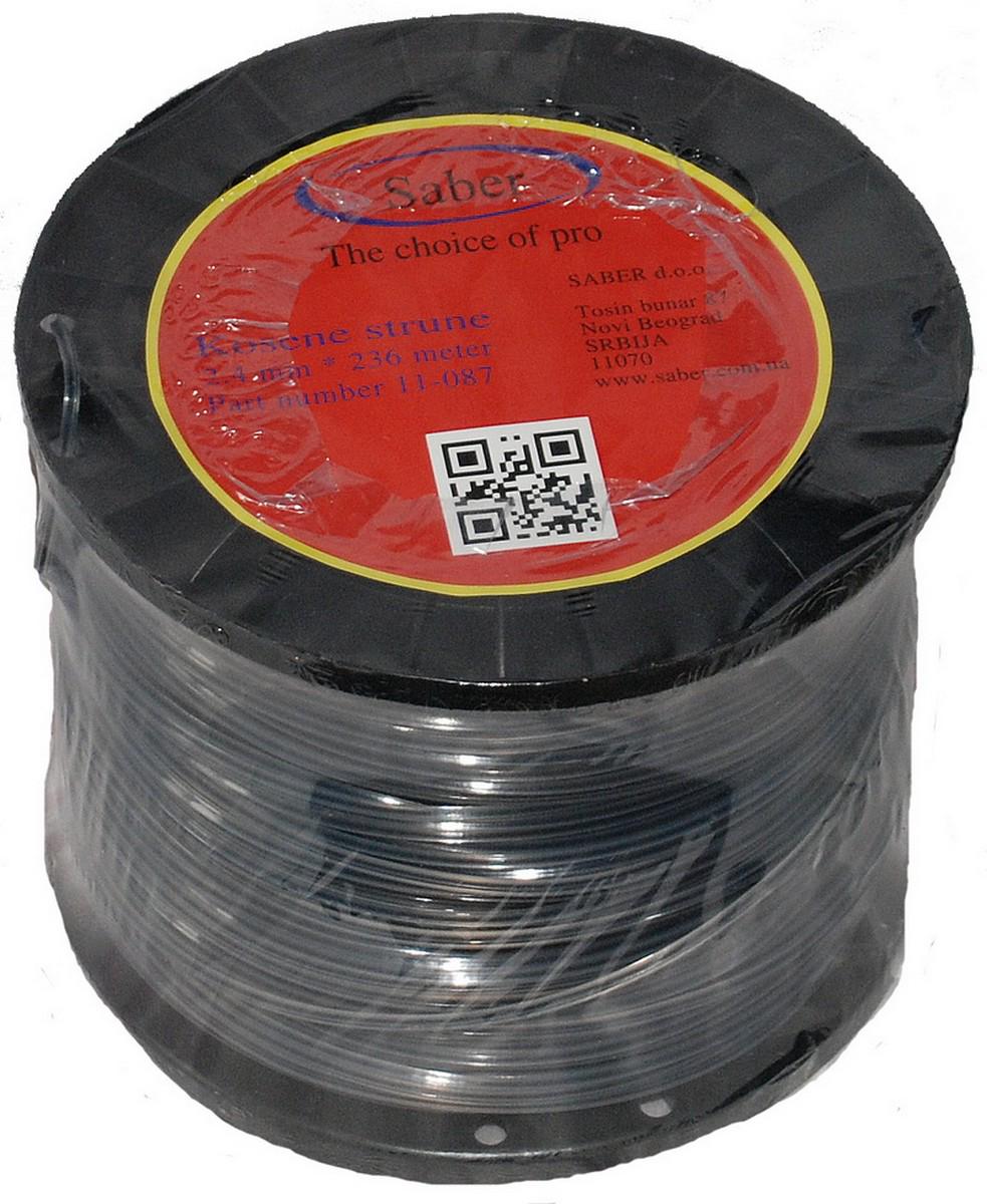 Леска косильная квадрат с кордом d 2,4 мм 3 LB 210 м