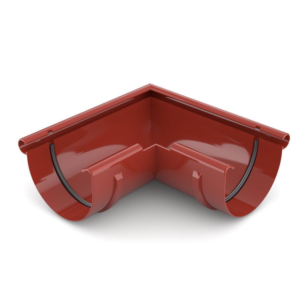 Кут ринви Bryza зовнішній 90° 125 мм Червоний (3011)