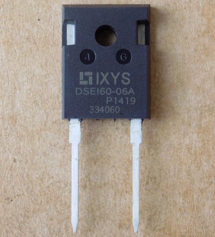 Диод DSEI60-06A DSE160-06A для APT60D60BG/APT60D60B/60D60B 600V/60A/TO247-2pin (51672)