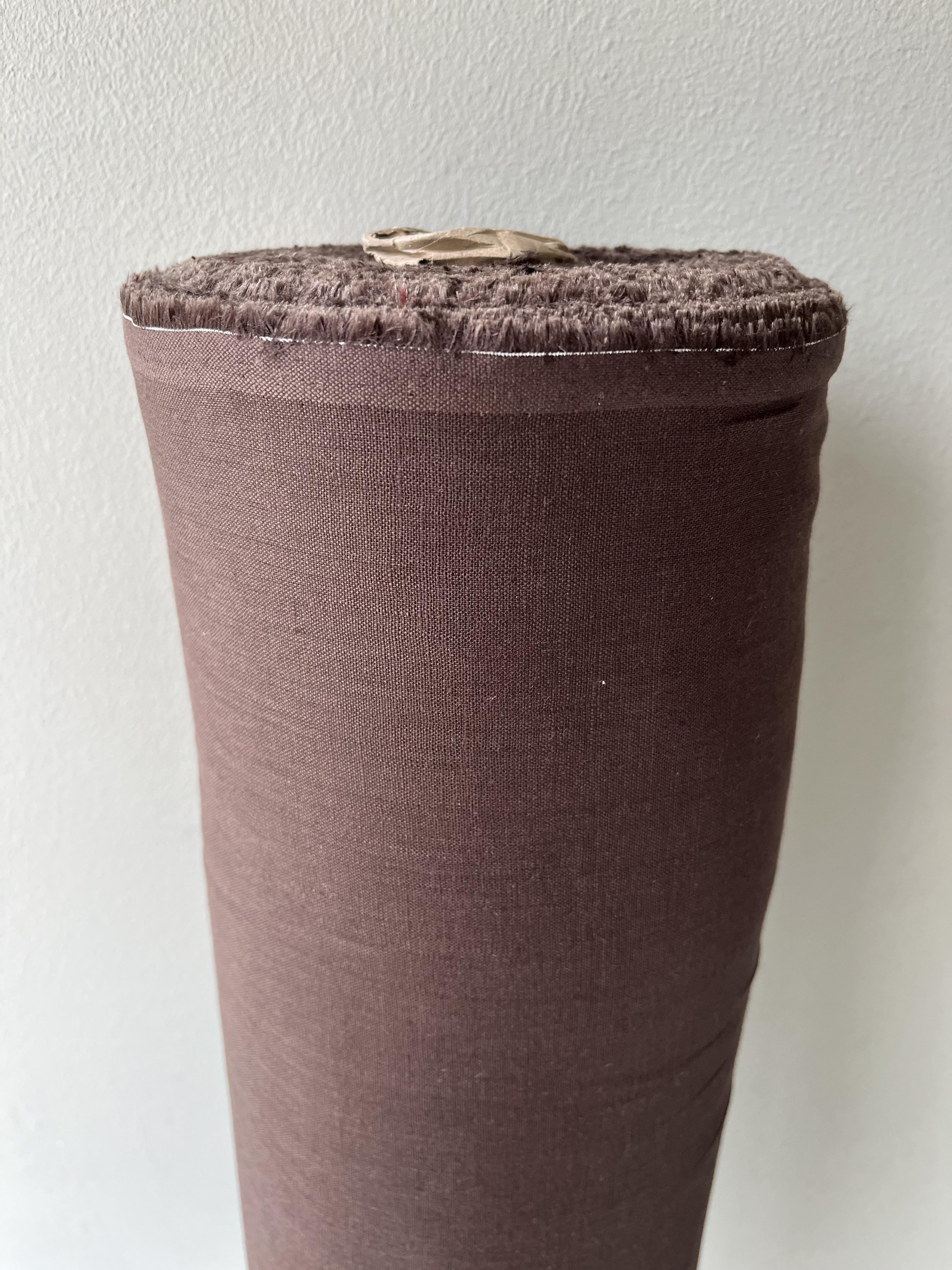 Ткань рубашечно-платевая льняная натуральная Linen Plus 148 см 1547 Коричневый