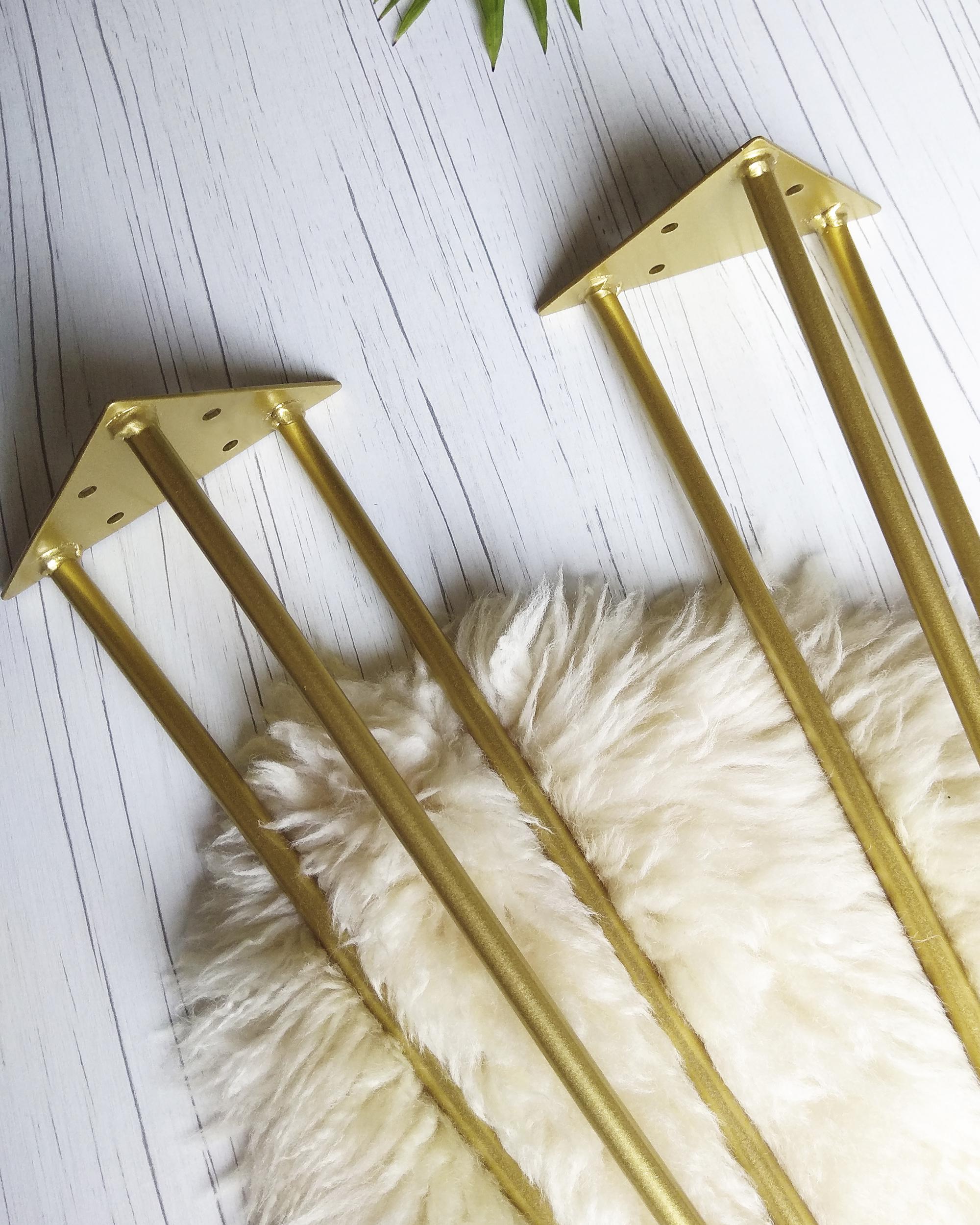 Ножка-шпилька для стола из металла 730 мм Золотой (1112) - фото 5