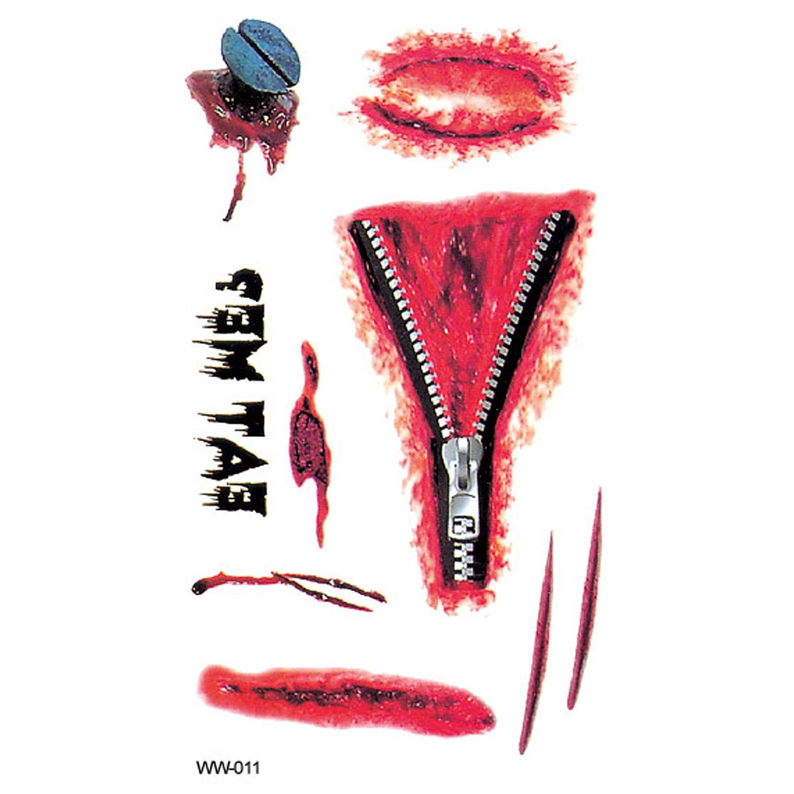 Тату временное для Halloween 10х6 см Разноцветный (R-01)