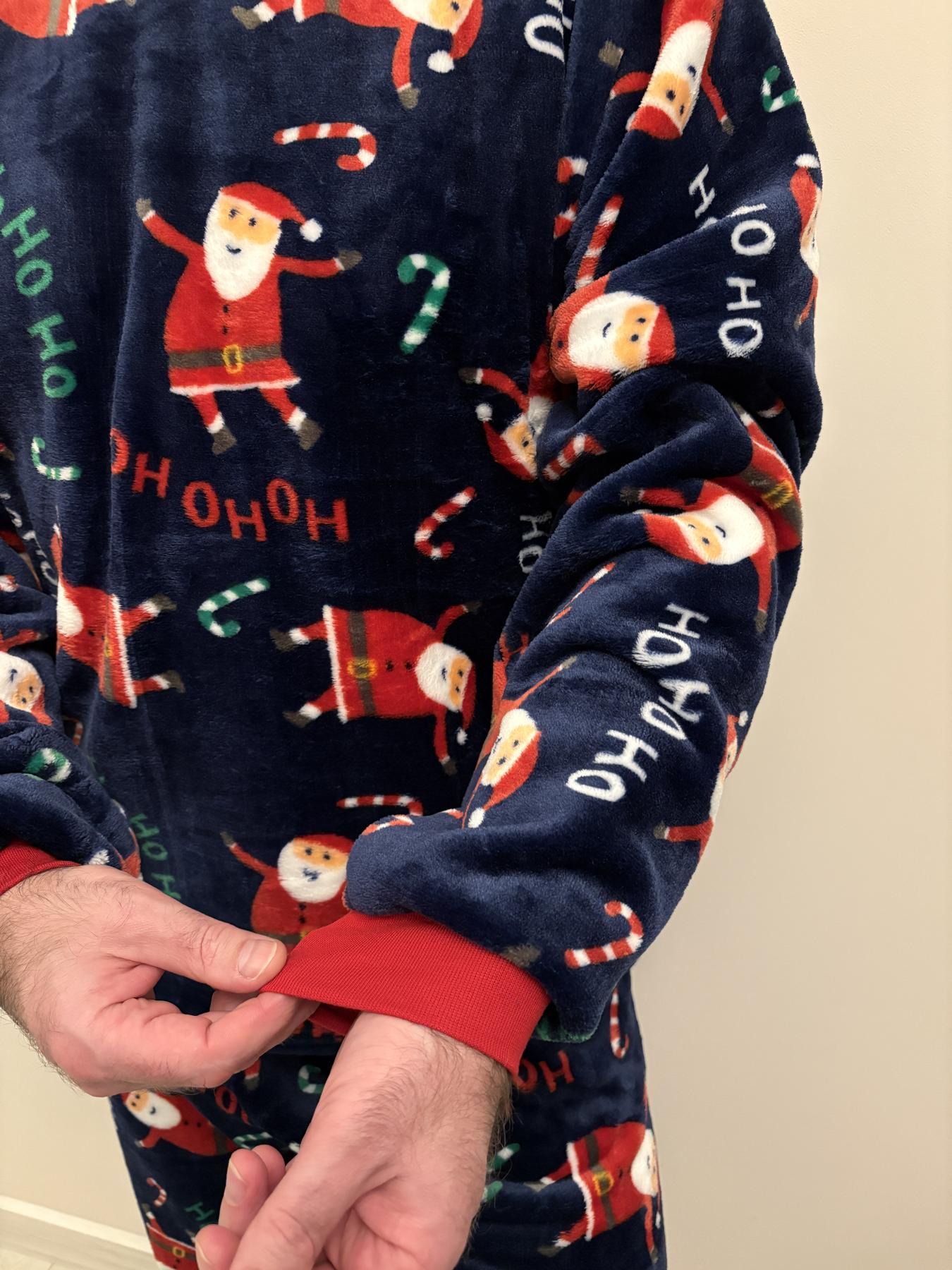 Пижама мужская теплая COSY Santa XL Синий (VEL060) - фото 4