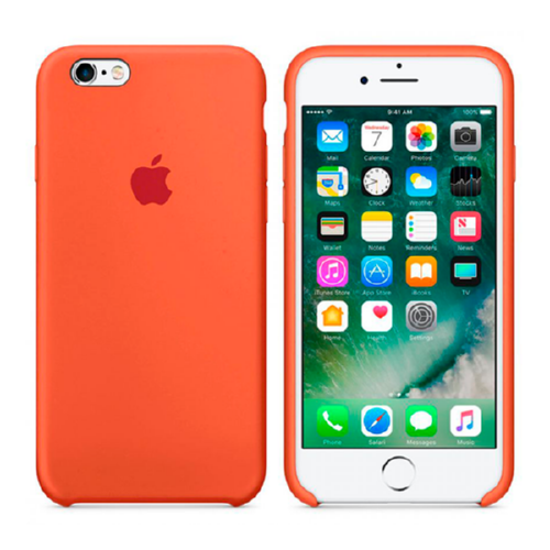 Чехол силиконовый для iPhone 6/6s new apricot