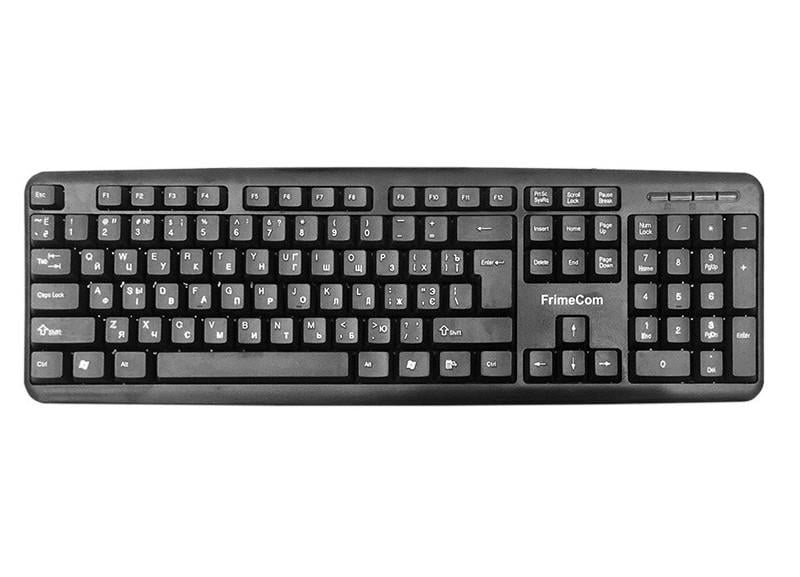 Клавіатура дротова FrimeCom SW-K100 USB ENG/RU/UKR Black (681cd53e)