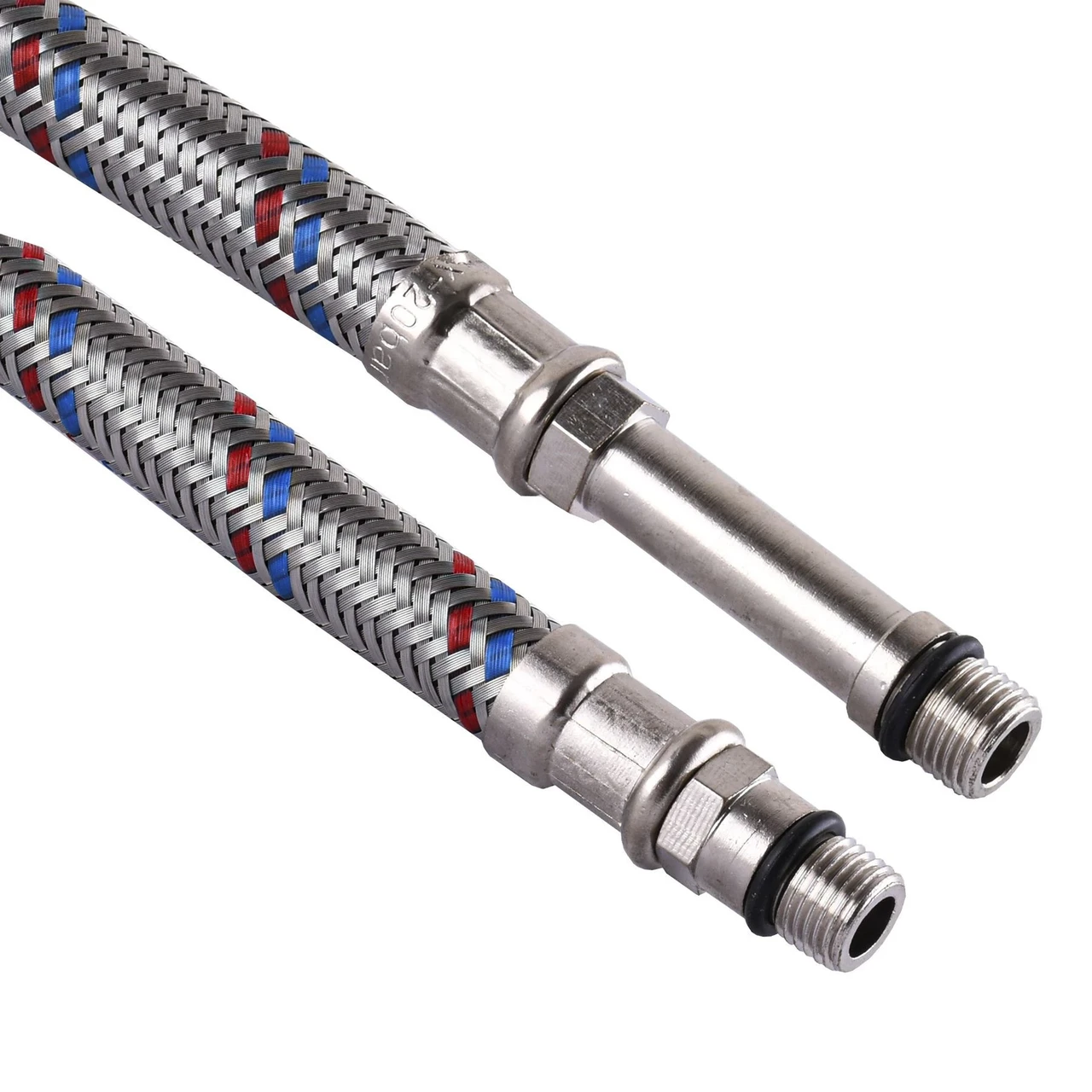 Шланг для змішувача Solomon HY6201 A+B М10х1/2" 0,8 м нержавіюча сталь (23503513) - фото 1