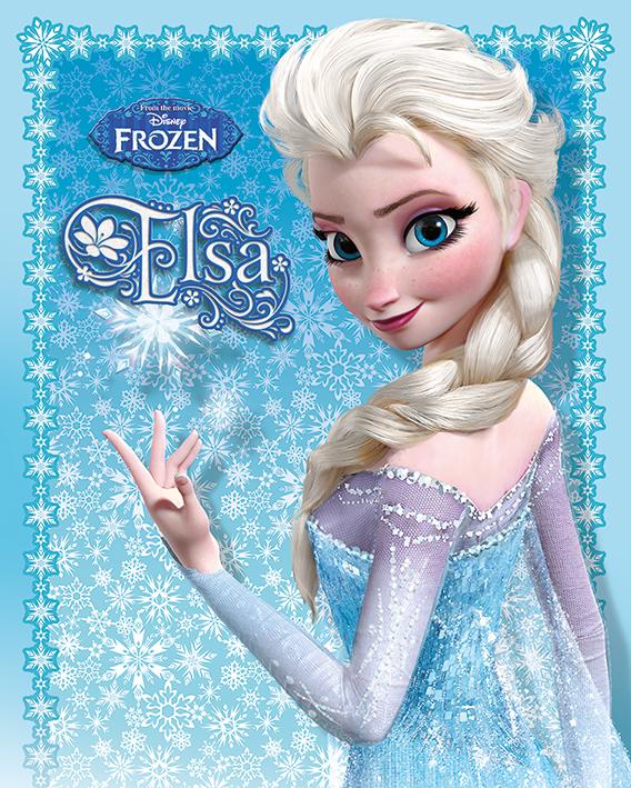 Постер плакат Холодное Сердце Эльза/Frozen Elsa 40x50 см