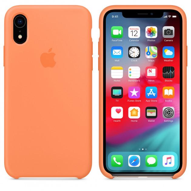 Чехол-накладка Apple Silicone Case for iPhone Xr, Papaya (HC) (A)