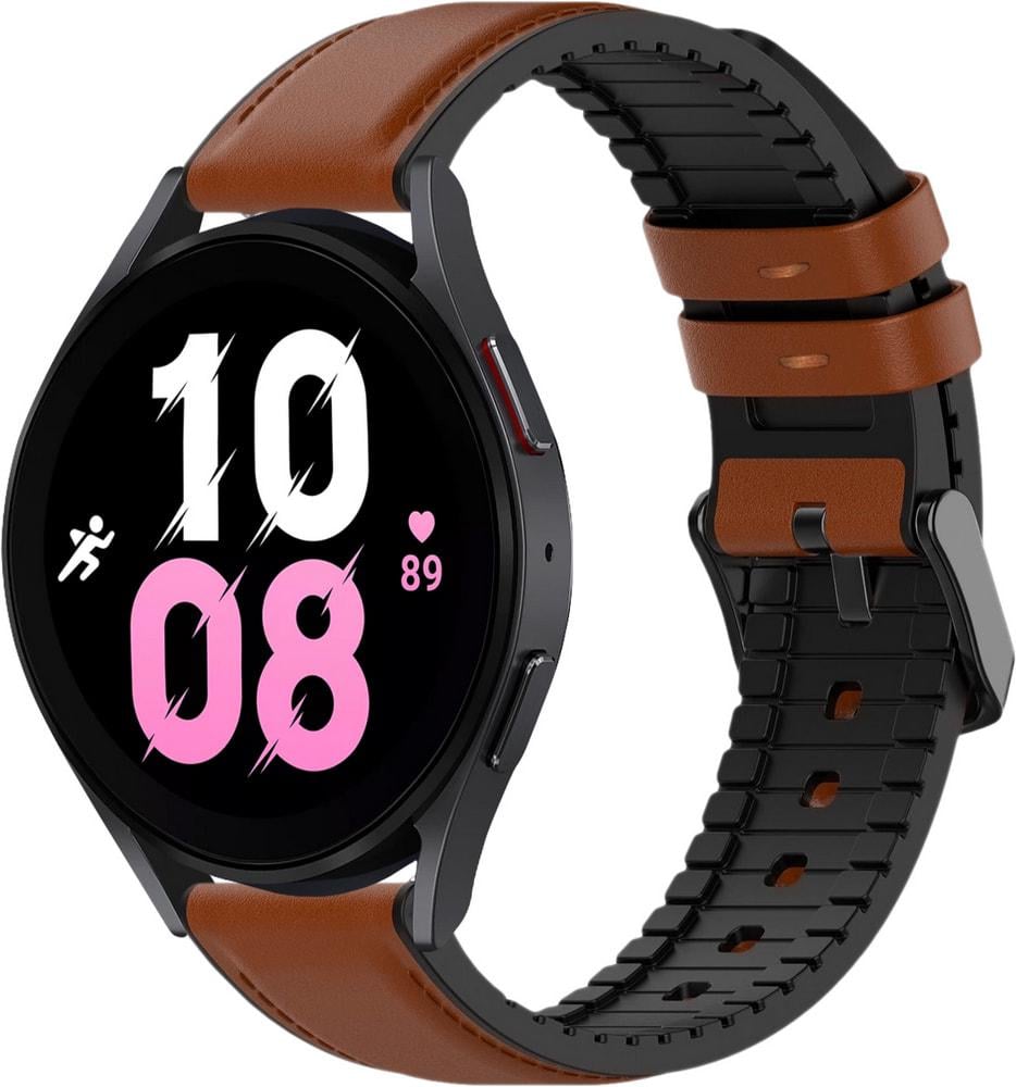 Ремешок кожаный Tamyx для Galaxy Watch 5 44 мм Brown (31606-30)