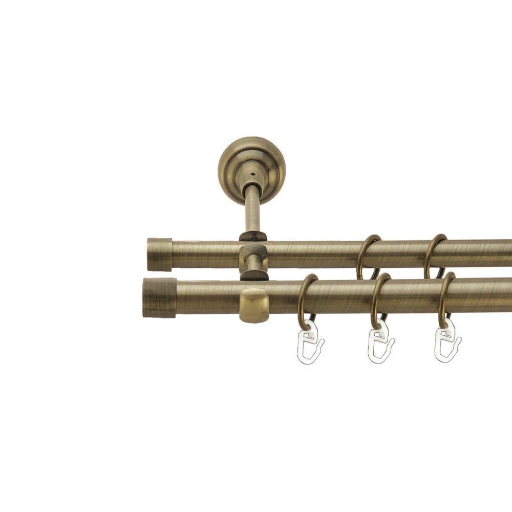 Карниз Orvit Заглушка дворядний гладкий 19/16 мм 240 см Антик (4003815)