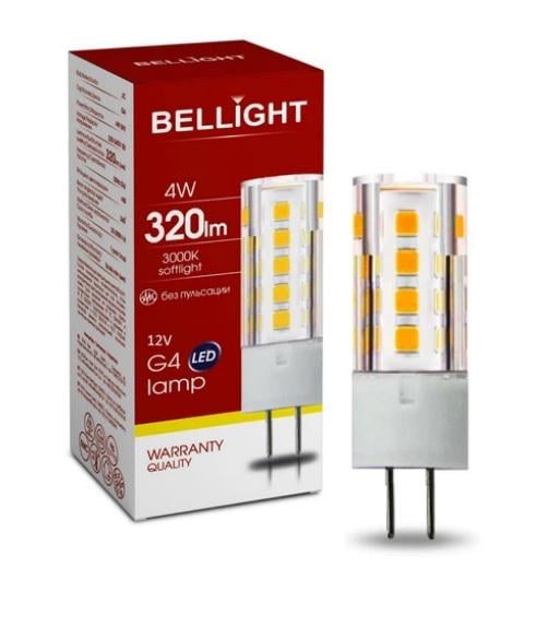 Лампа світлодіодна низьковольтна LED G4 12V 4W 3000K