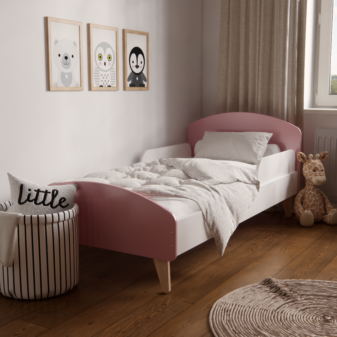 Кроватка детская с бортиками для детей 3-10 лет для девочек 160х80 см Розовый - фото 1 Кроватка детская с бортиками для детей 3-10 лет для девочек 160х80 см Розовый - фото 1